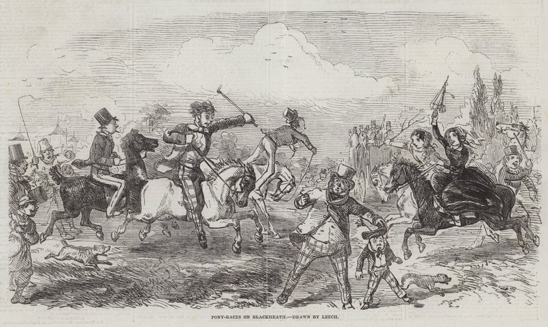 Ponni-løp på Blackheath av John Leech