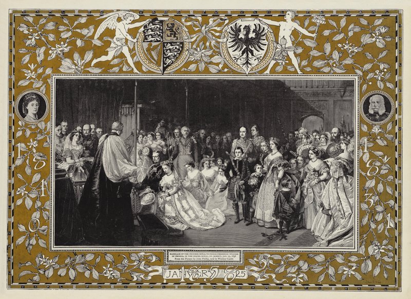 Prinsesse Royals ekteskap med prins Frederick William av Preussen, i Chapel Royal, St James