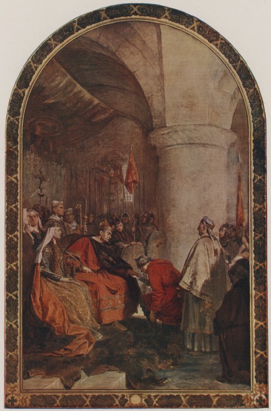 William I gir et charter til innbyggerne i London av John Seymour Lucas
