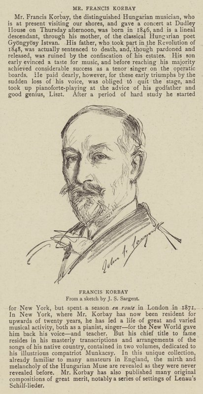Francis Korbay av John Singer Sargent