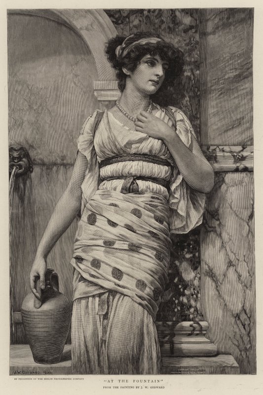 Ved fontenen av John William Godward
