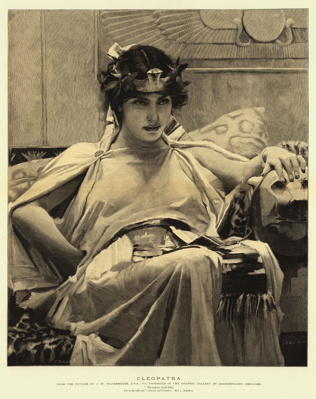 Kleopatra av John William Waterhouse