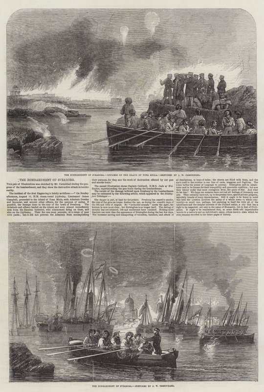 Bombardementet av Sveaborg av John Wilson Carmichael