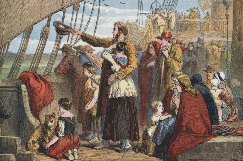 Siste syn av Old England av John after Gilbert