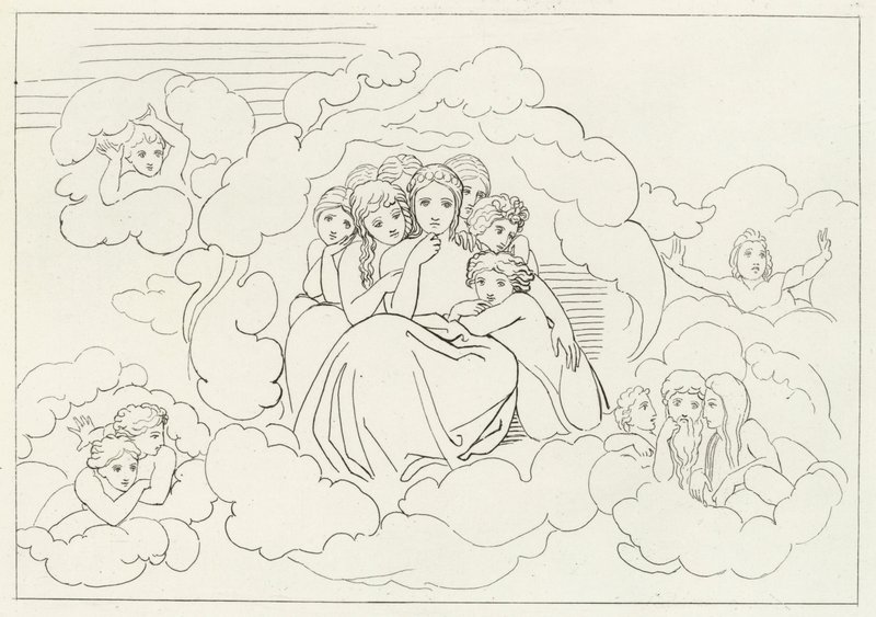 Himmelmeteorer, Paradise, Canto 30 (gravering) av John (after) Flaxman