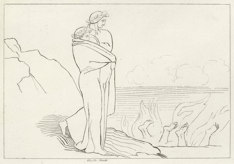 Simonybukten, Inferno, Canto 19 (gravering) av John (after) Flaxman