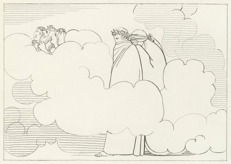 Røykregionen, Skjærsilden, Canto 16 (gravering) av John (after) Flaxman