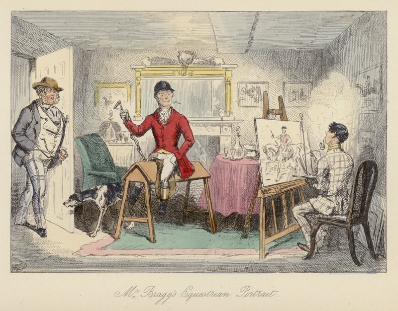 John Leech-illustrasjon for Mr Sponge