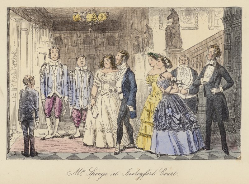 John Leech-illustrasjon for Mr Sponge