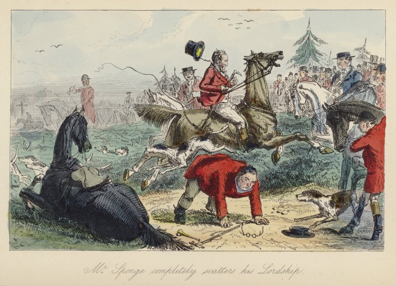 John Leech-illustrasjon for Mr Sponge
