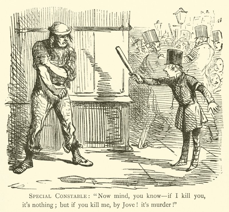 Politimann (gravering) av John (after) Leech