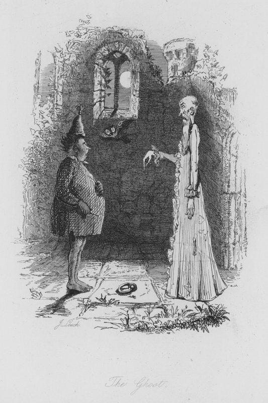 The Ghost (gravering) av John (after) Leech