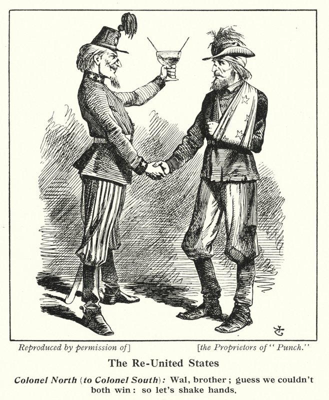 The Re-United States (litho) av John (after) Tenniel