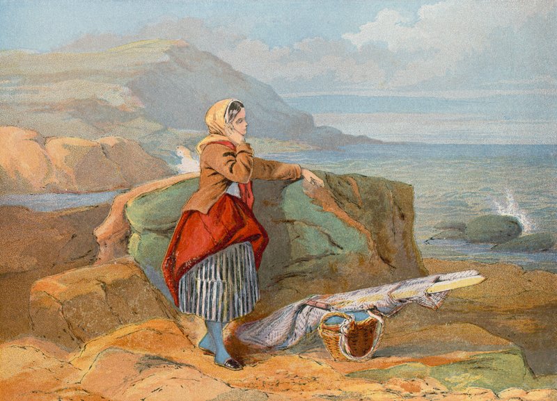 Ser mot havet etter båtene, Normandie av John Absolon