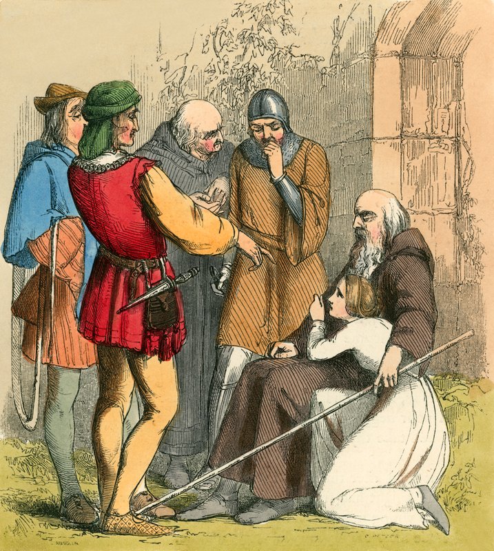 Vakre Bessie og hennes friere av John Absolon