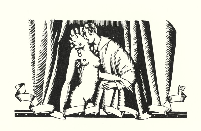 Illustrasjon for Don Juan av Lord Byron (litho) av John Austen