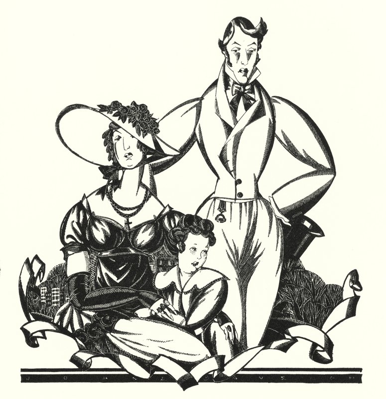 Illustrasjon for Don Juan av Lord Byron (litho) av John Austen