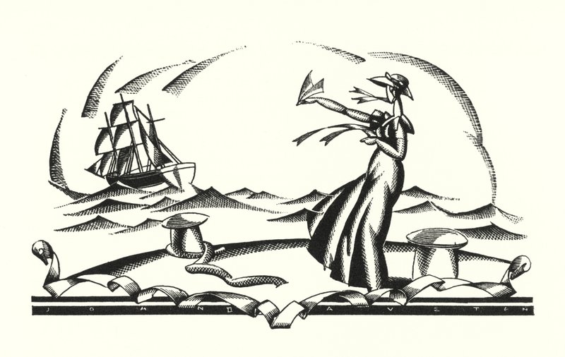 Illustrasjon for Don Juan av Lord Byron (litho) av John Austen