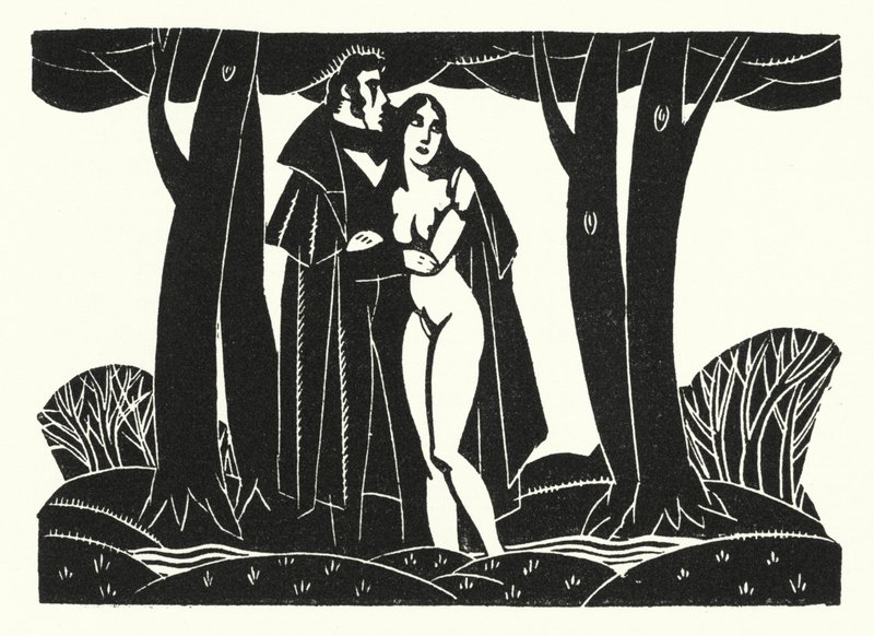 Ilustrație pentru Madame Bovary de Gustave Flaubert (lito)norvegian av John Austen