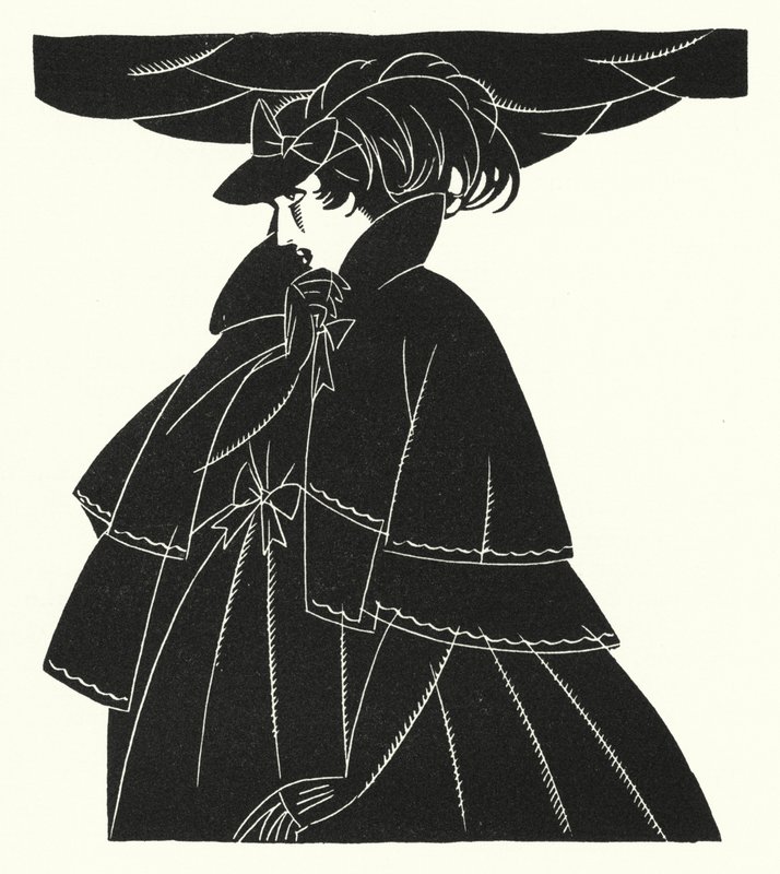 Illustrasjon for Madame Bovary av Gustave Flaubert (litho) av John Austen