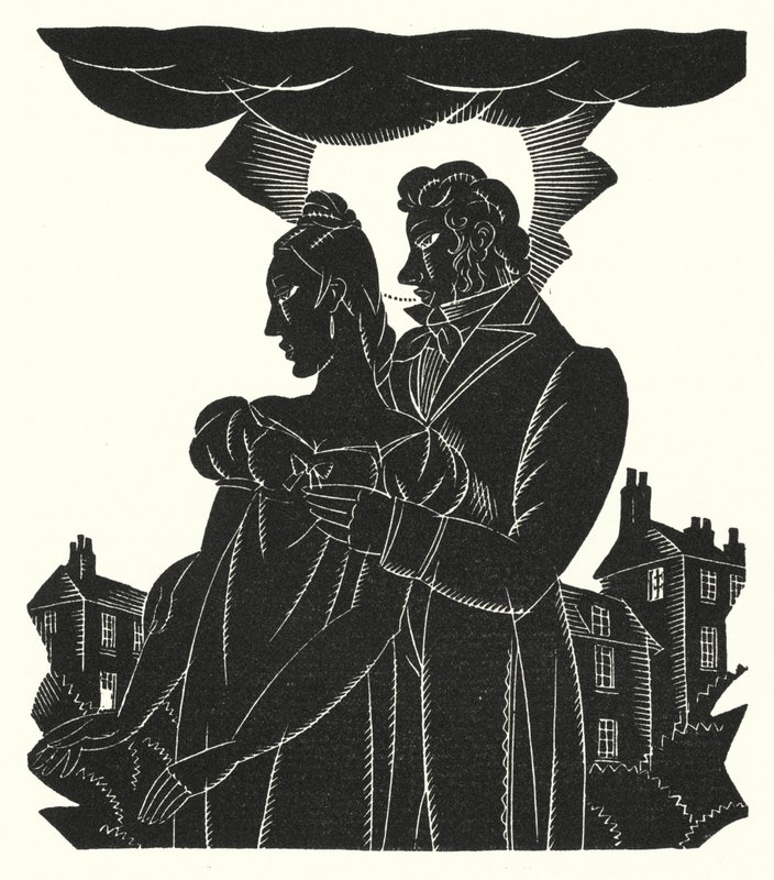 Illustrasjon for Madame Bovary av Gustave Flaubert (litho) av John Austen