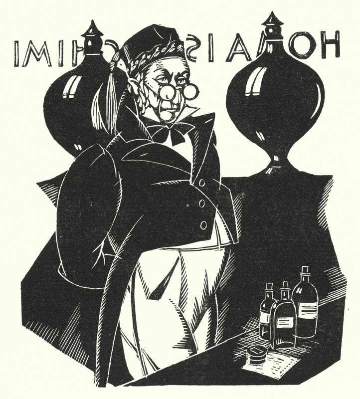 Illustrasjon for Madame Bovary av Gustave Flaubert (litho) av John Austen