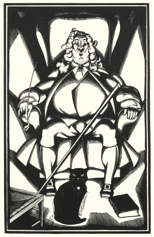 Illustrasjon for Tristram Shandy av Laurence Sterne (litho) av John Austen