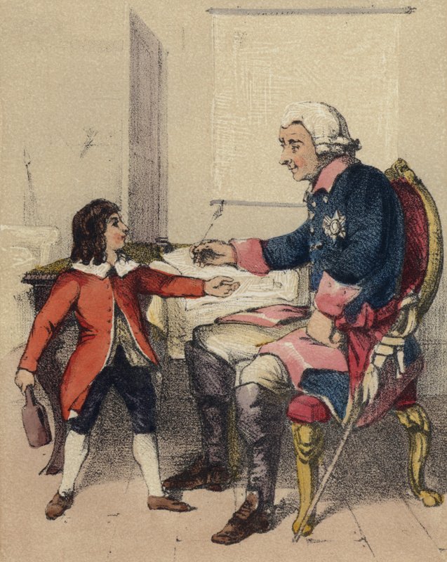 Frederick den store og nevøen hans av John Callcott Horsley