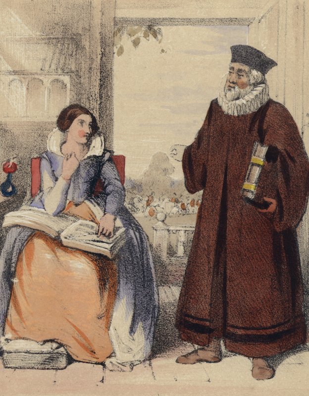 Roger Ascham, lærer for dronning Elizabeth I av John Callcott Horsley