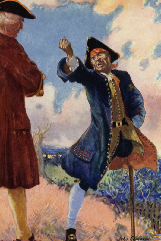 Illustrasjon for Treasure Island av John Cameron