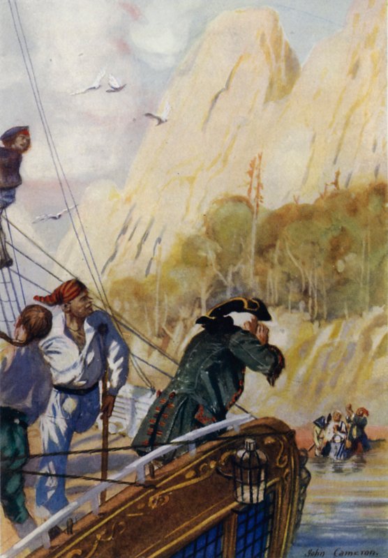 Illustrasjon for Treasure Island av John Cameron