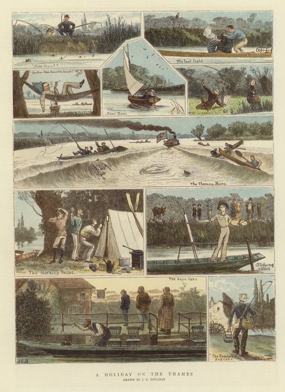 En ferie på Themsen av John Charles Dollman