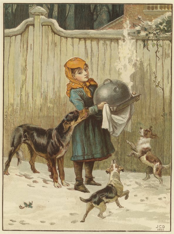 Julemiddagen i fare av John Charles Dollman