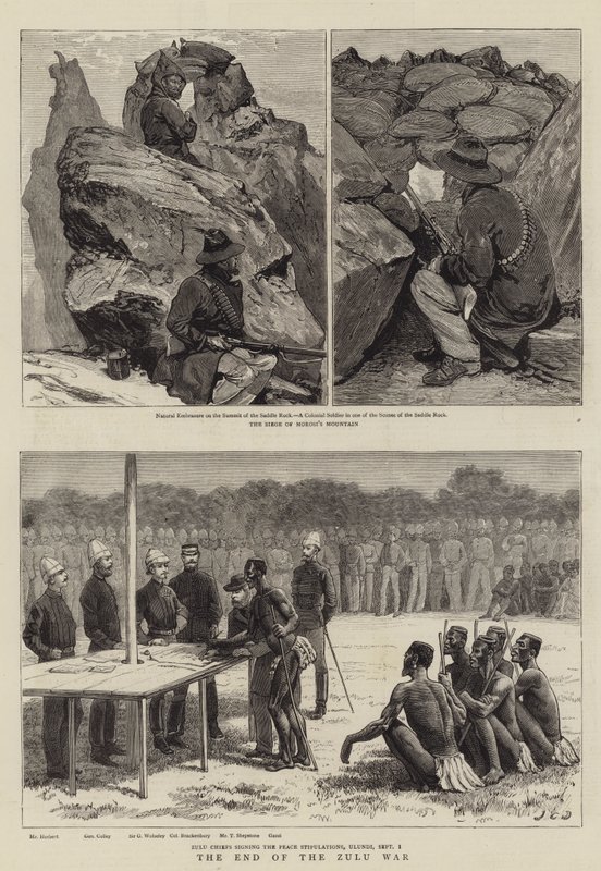 Slutten på Zulu-krigen av John Charles Dollman