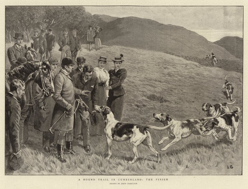 A Hound Trail i Cumberland, the Finish av John Charlton