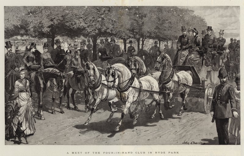Et møte med Four-in-Hand Club i Hyde Park av John Charlton