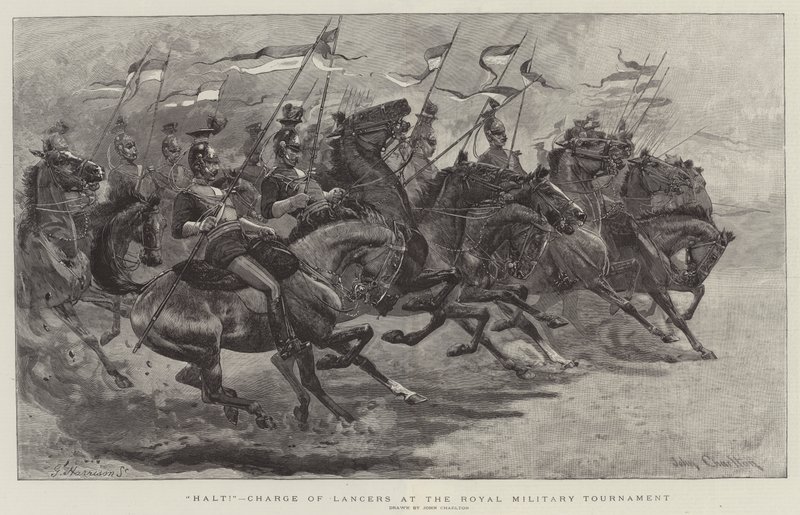 Stopp!, Charge of Lancers ved Royal Military Tournament av John Charlton