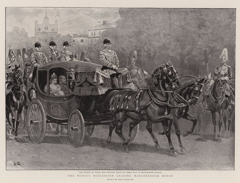 Brudens prosesjon forlater Marlborough House av John Charlton