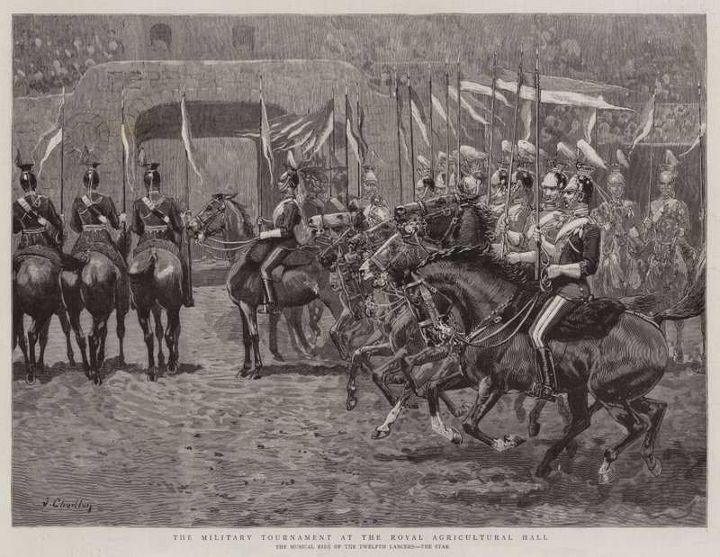 Militærturneringen i Royal Agricultural Hall av John Charlton