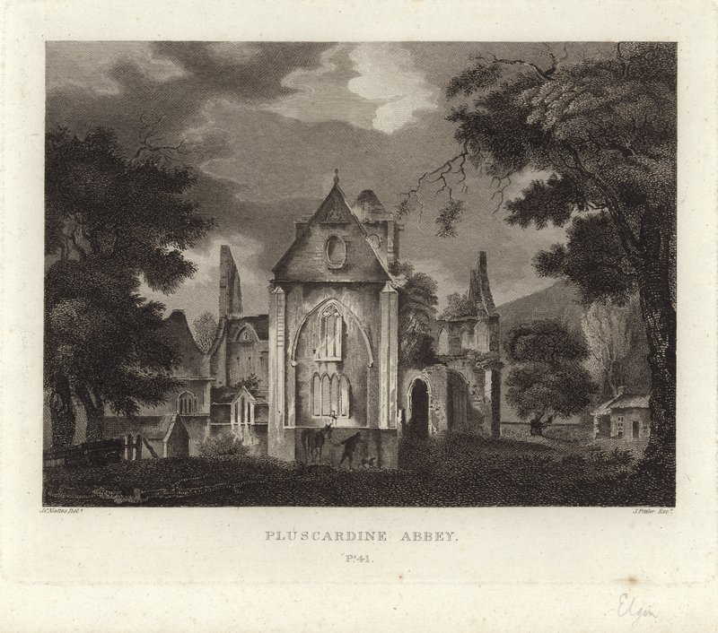 Pluscarden Abbey av John Claude Nattes
