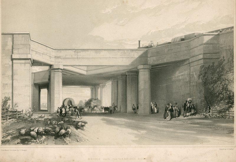 Bro over Uxbridge Road, London av John Cooke Bourne