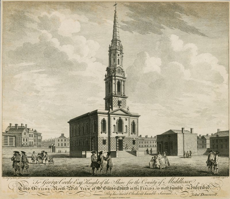 Nordvest-utsikt over St Giles