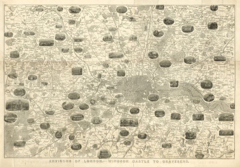Environs of London, Windsor Castle til Gravesend av John Dower