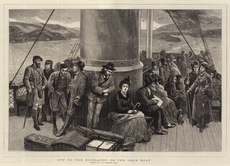 Av til høylandet på Oban-båten av John Evan Hodgson