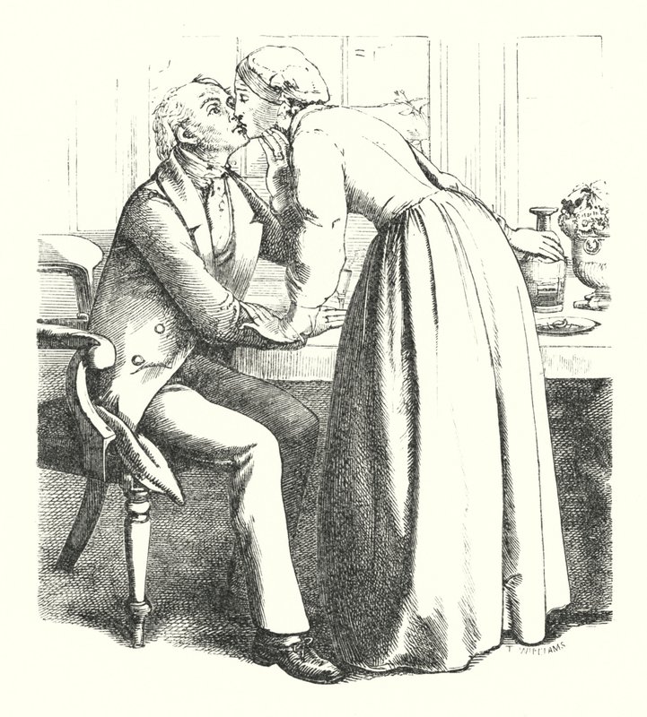 Møllerens datter (gravering) av John Everett (after) Millais