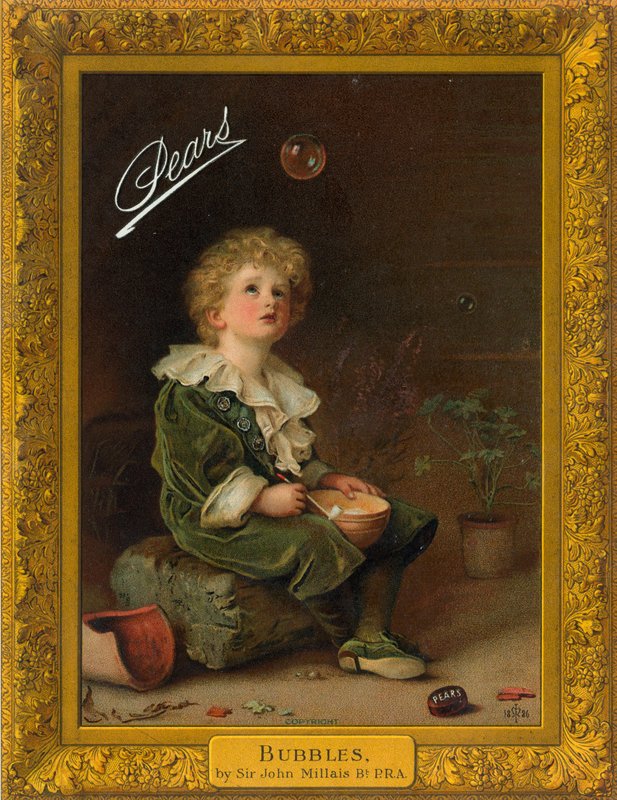 Bobler (chromolitho) av John Everett Millais
