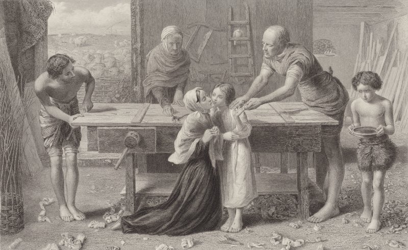 Kristus i foreldrenes hus av John Everett Millais