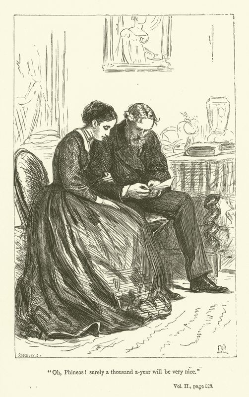 Illustrasjon for Phineas Finn av Anthony Trollope av John Everett Millais