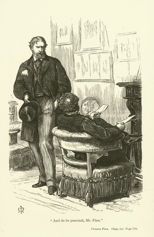 Illustrasjon for Phineas Finn av Anthony Trollope av John Everett Millais