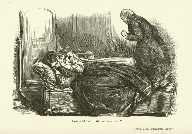 Illustrasjon for Phineas Finn av Anthony Trollope av John Everett Millais